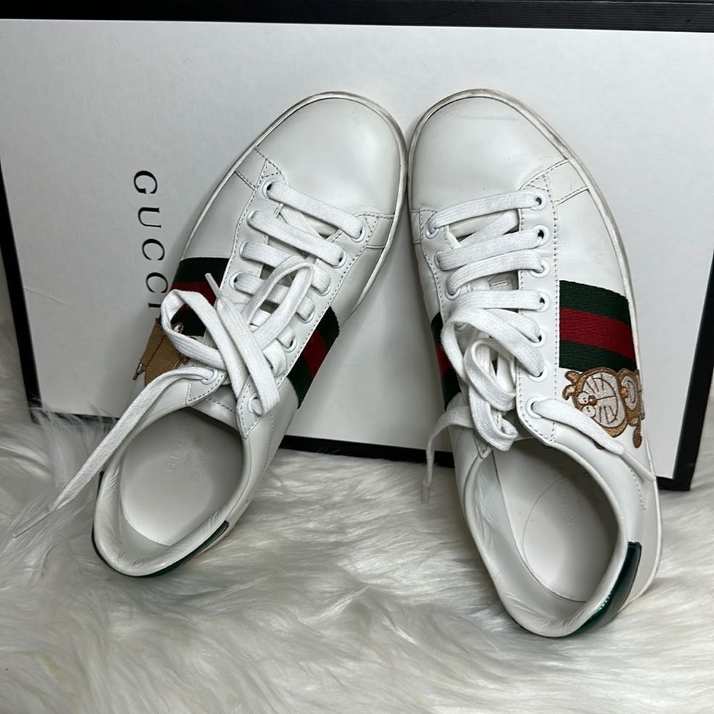 💯Authentic Gucci Sneakers with Cherryline Size 5.5 🍀 - Picture 14 of 15